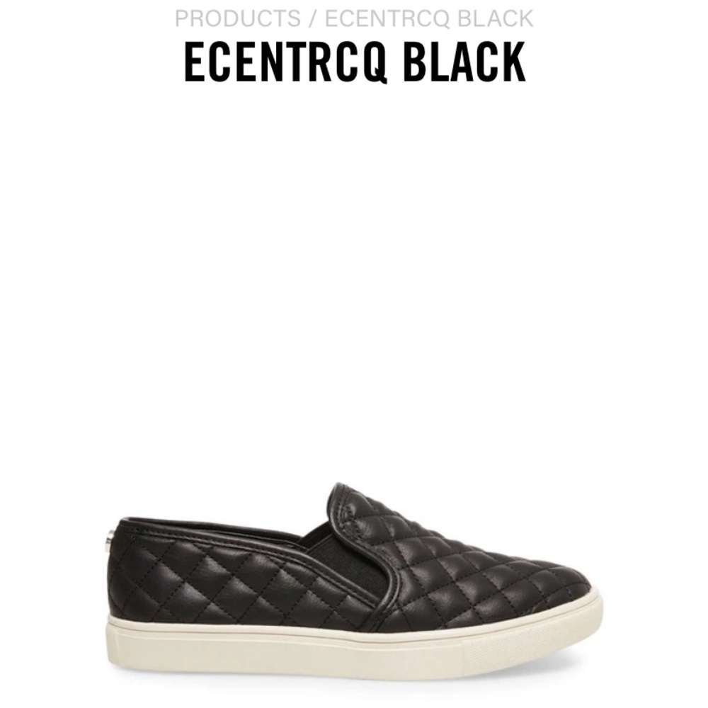 Black Steve Madden Slip On Sneakers size 8